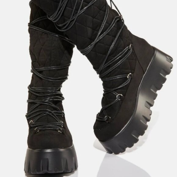 WALK ON THE MOON PLATFORM BOOTS ( BRAND NEW ! ) - Picture 3 of 6